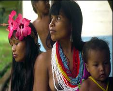 Communauté indigène des Embera à la journée